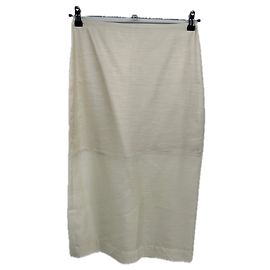 Autre Marque Organza Skirt White White