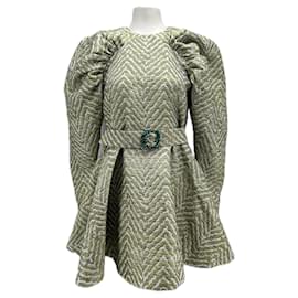 Robe jacquard verte Rotate Vert