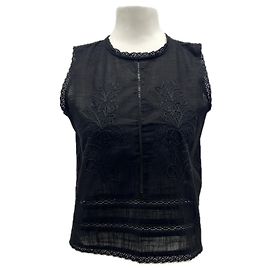 Autre Marque Top negro de algodón LEVETE ROOM M Negro