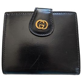 Cartera Gucci Interlocking G Cuero Negro Negro