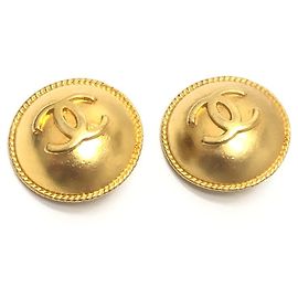 Orecchini Chanel Vintage Gold Clip-On D'oro