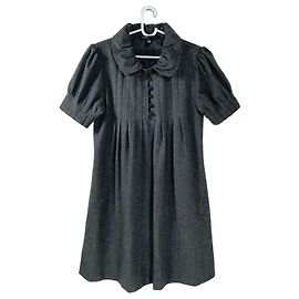 Marc Jacobs Robe courte en laine grise Gris