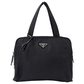 Prada Black Nylon Handbag Black
