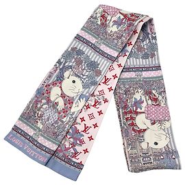 Sciarpa in seta Louis Vuitton multicolore rosa Rosa Multicolore