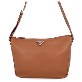 Borsa a tracolla Prada Vitello Daino Marrone