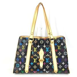Sac cabas Louis Vuitton Monogram Multicolor Aurelia MM Noir Multicolore