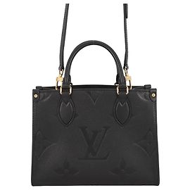 Borsa Louis Vuitton Monogram Empreinte OnTheGo PM Nero Monogramma