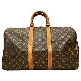 Louis Vuitton Keepall 45 Boston Bag Marron