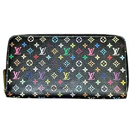 Cartera Zippy Long Monogram Multicolor Louis Vuitton Negro Multicolor
