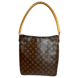 Sac à l'épaule Louis Vuitton Looping GM Marron