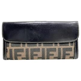 Fendi Long Wallet - Zucca Pattern Brown