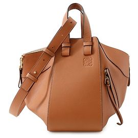 Loewe Hammock Small Leather Handbag Brown