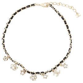 Collana Chanel con strass Nero D'oro