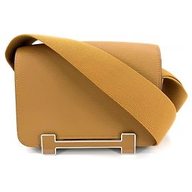 Hermès Bolsa de ombro em couro marrom Hermes Marrom