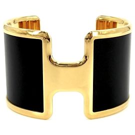 Bracciale Hermès Olympe Nero e Oro Nero D'oro