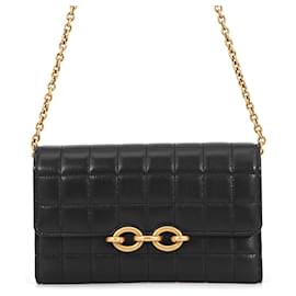 Schwarzes Yves Saint Laurent Chain Wallet Schwarz