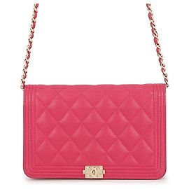 Chanel Chain/Shoulder Wallet in Pink Pink
