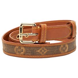 Cintura Louis Vuitton Monogram Tissé Marrone Marrone