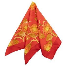 Hermès Seidentuch Orange Tourne Sols Orange