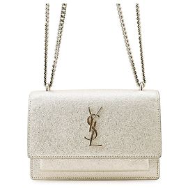 Yves Saint Laurent Chain/Shoulder Wallet Golden