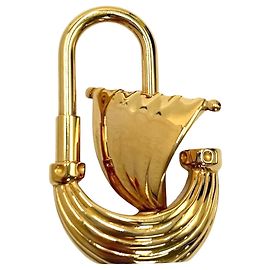 Chaveiro Hermès dourado Dourado
