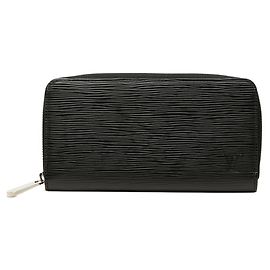 Louis Vuitton Epi Zippy Long Wallet Black