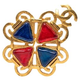 Spilla Vintage Chanel Coco Mark D'oro