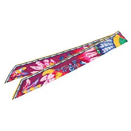 Hermès Sciarpa Twilly Hermes Brazil Muffler Multicolore Porpora