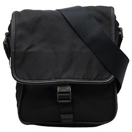 Bolsa transversal com logótipo Prada Preto