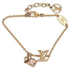 Bracciale Charm Monogram Flower Louis Vuitton D'oro