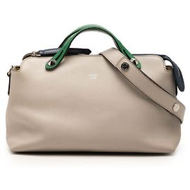 Fendi By The Way Medium Handbag Brown Green