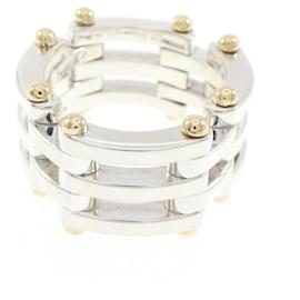 Tiffany & Co. Gate Link Ring Silvery Golden
