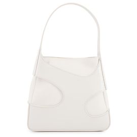 Sac à main petit en toile avec découpes Salvatore Ferragamo Blanc
