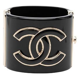 Bracciale con ciondolo Coco Mark Chanel Nero D'oro