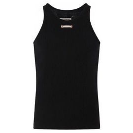 Maison Martin Margiela Canotta nera a coste Maison Margiela Nero