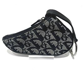 Christian Dior Trotter Canvas Coin Case White