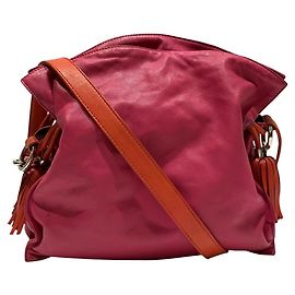 Bolsa de ombro em couro Loewe Rosa