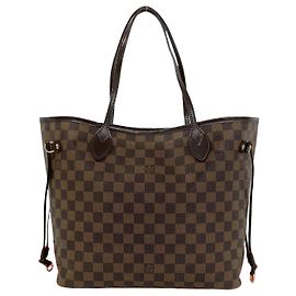 Borsa tote Louis Vuitton Neverfull Damier Marrone