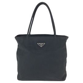 Prada Tessuto Nylon Tote Bag Black