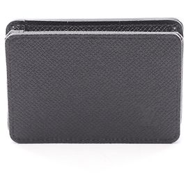 Portafoglio monete Louis Vuitton Taiga Nero