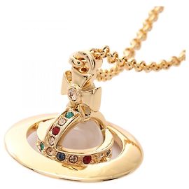 Collier VIVIENNE WESTWOOD NEW TINY ORB Doré Métallisé