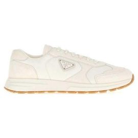 Prada Ténis em camurça e re-nylon Branco