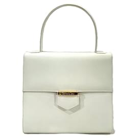 Sac à main en cuir Yves Saint Laurent Blanc