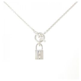 Hermès Collana Hermes Amulette Cadena 925 Silver Argento Metallico