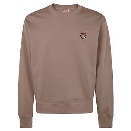 Kenzo Happy Tiger Embroidered Sweatshirt Brown