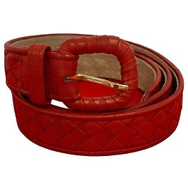 Ledergürtel Bottega Veneta Rot