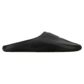 Mule piatte Chateau Balenciaga in pelle di vitello nera Nero
