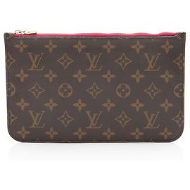 Louis Vuitton Monogram Canvas Neverfull GM Pochette Marrone