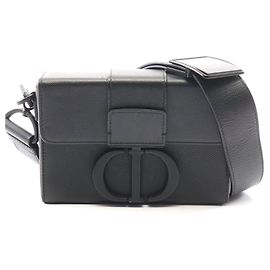 Borsa a tracolla in pelle Dior 30 Montaigne Nero