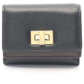 Fendi WAY Ledergeldbörse Schwarz